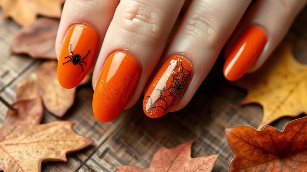 autumn inspired nail art