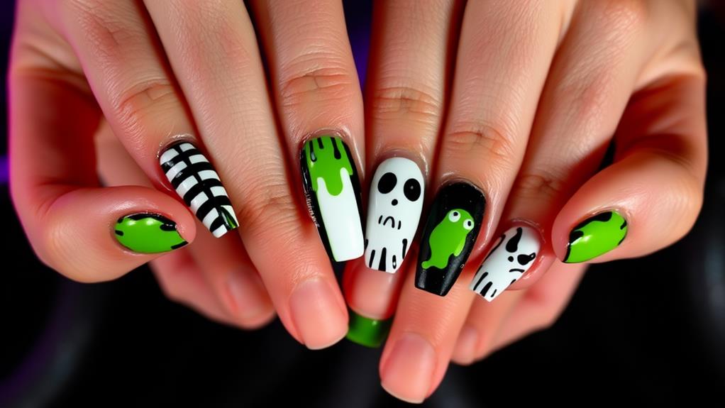 beetlejuice nail art guide