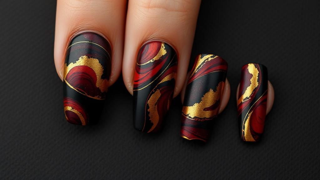 creative abstract nail designs