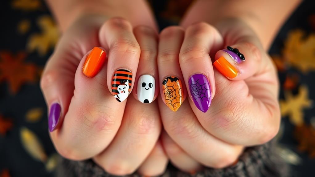 cute halloween nail designs