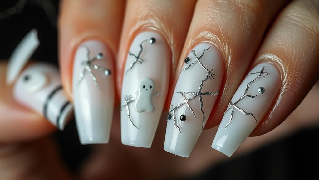 eerie pale nail design