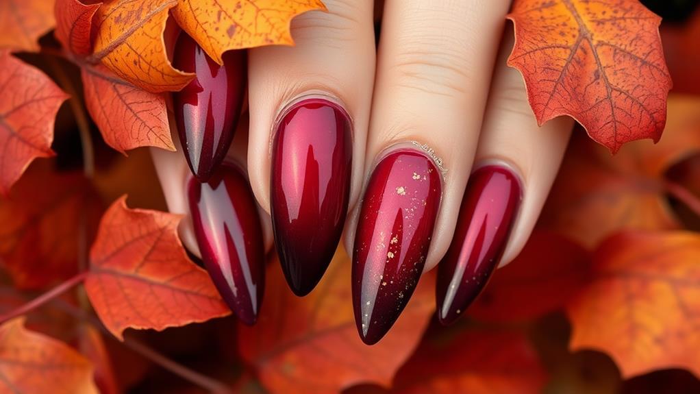 elegant burgundy gradient style