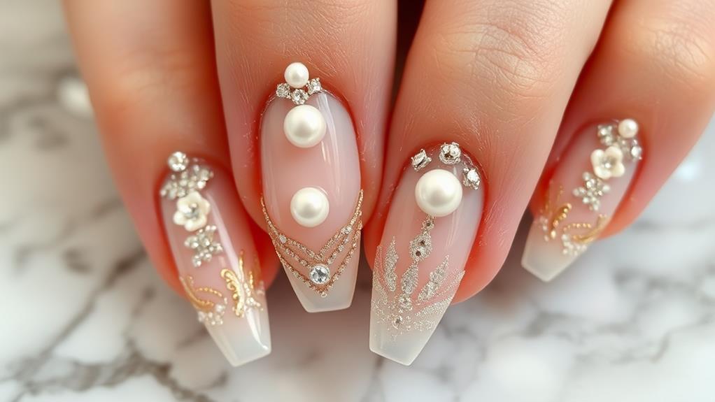 elegant pearl accents showcase