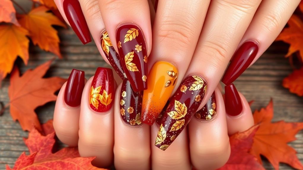 fall acrylic nail inspiration