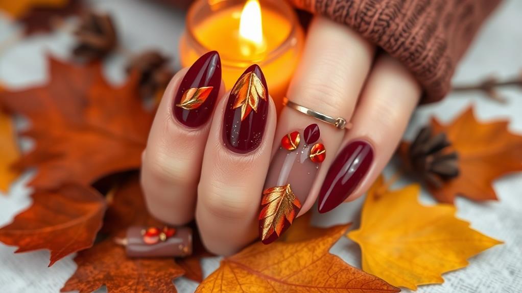 fall almond nail trends