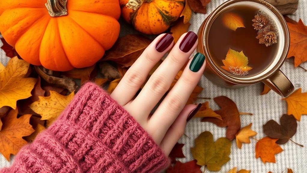 fall gel nail colors