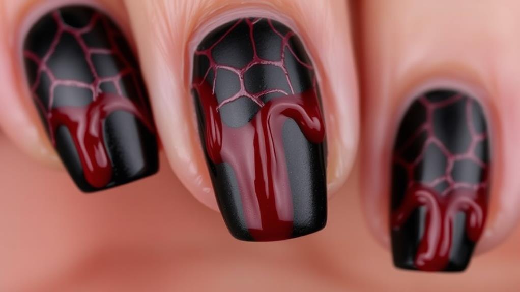 gory nail art design