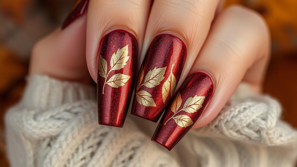 luxurious deep red sparkle