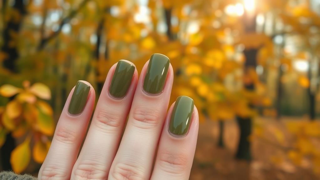 natural earthy olive tones