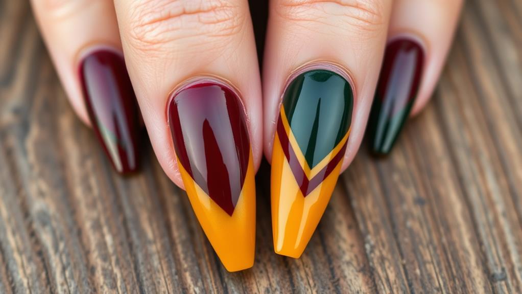 stylish geometric autumn patterns