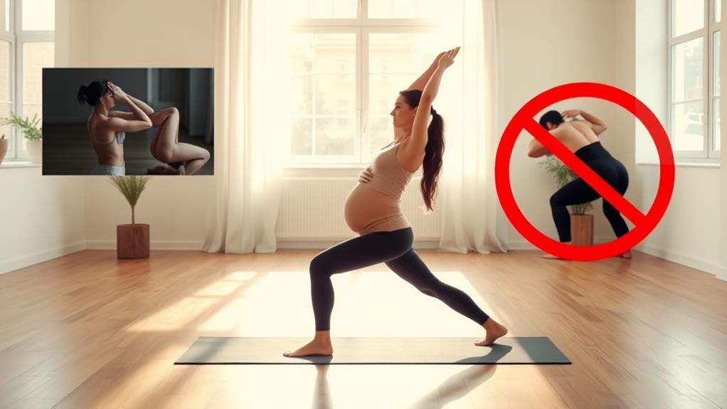 avoid yoga poses pregnancy