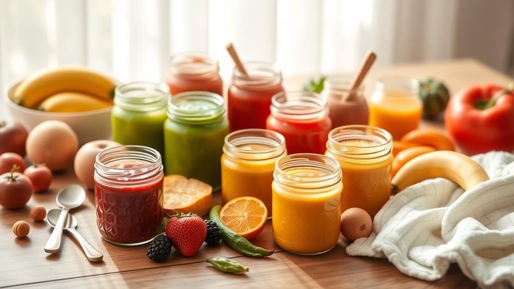 baby food schedule recipes