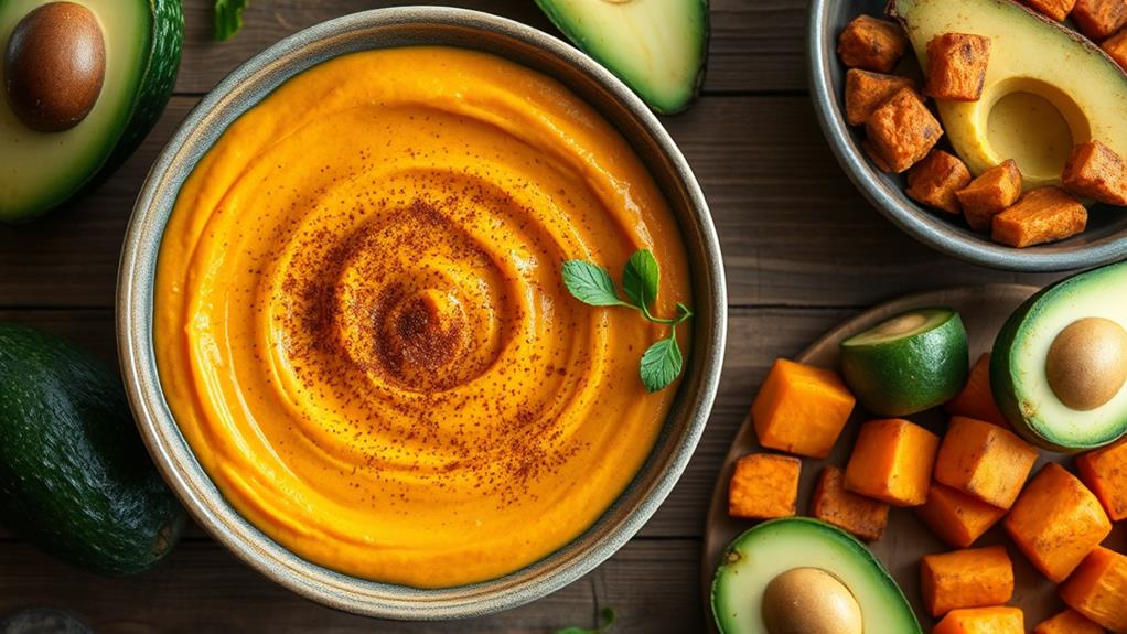 nutritious sweet potato avocado mix